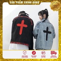 Áo Khoác JEAN in THÁNH GIÁ Unisex