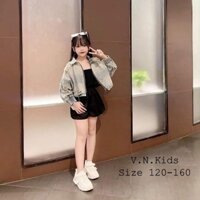 ÁO KHOÁC JEAN LỬNG RÁCH HOTHIT BÉ 20_45KG