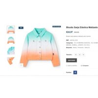 Áo khoác jean màu ombre hàng BOBOLI xuất