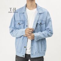 Áo khoác jean may 3 mạc nối, áo khoác bò nam phong cách hàn quốc unisex - XXL