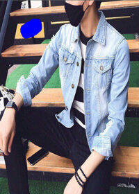 áo khoác jean nam - 1400001 - Xanh dương nhạt - M