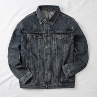 Áo Khoác Jean Nam Cao Cấp DENIMST, Áo Khoác Bò Nam Chất Denim Dày Dặn, Form Regular