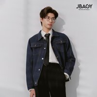 Áo khoác jean nam form rộng Classic Denim Jacket Thương Hiệu JBAGY - JK2402