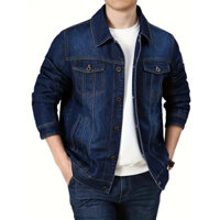 Áo Khoác Jean Nam Form Rộng Nhiều Màu Vải Denim Đường May Chắc Chắn