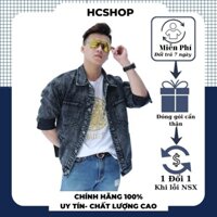 Áo khoác jean nam form rộng màu xám , áo bò nam cao cấp có đủ size từ 50-95kg phù hợp với dáng vóc người Việt Nam