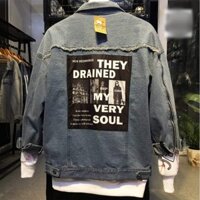 Áo khoác jean Nam nữ UNISEX thời trang ANGEL phong cách BTS 01 (HÀNG CHẤT LƯỢNG)