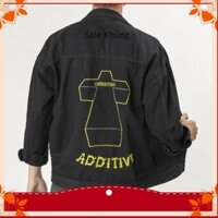 Áo khoác jean nam thánh giá cao cấp, áo khoác bò nam thiết kế trẻ trung, cá tính AKB21 tan.shop2