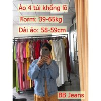Áo khoác jean nữ Essential Losangeles cao cao cấp form 40-58kg Panda.