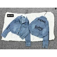 Áo khoác jean nữ form lững Vogue dưới 58Kg hàng loại 1