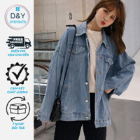 Áo khoác jean nữ form rộng cao cấp bigsize DYNYOUTH phong cách Hàn quốc