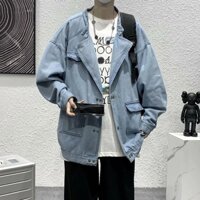 Áo Khoác Jean Phong Cách Hàn Quốc Nam Nữ