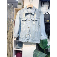 Áo khoác Jean rách Nam new 2024