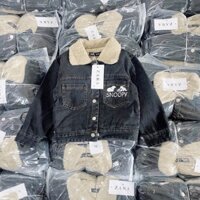 Áo khoác jeans lót lông cho bé yêu