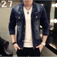 ÁO KHOÁC JEANS NAM DÀY DẶN CAO CẤP ao khoac nam áo khoác jean áo khoac mùa đông ao khoac nam dày áo nam