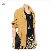 Áo khoác jumper nữ cổ bẻ túi hai bên Leshop