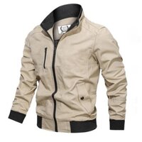 Áo Khoác Kaki 2 Lớp SIMPLE, Áo Khoác Kaki Nam Dày Dặn 2 lớp Chống Nắng Gió Bụi Bẩn