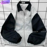 Áo Khoác Kaki B.M.O Nam Nữ Ulzzang Unisex 2 Lớp Form Rộng Thể Thao - XÁM - L 45-60kg