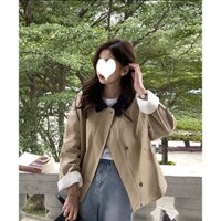 Áo khoác kaki dáng lửng pong cách nữ tin đơn giản Hàn Quốc - immin.h