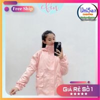 Áo khoác kaki hộp nữ có mũ hai túi KK06