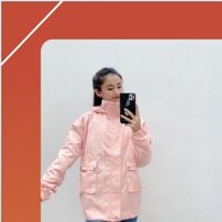Áo khoác kaki hộp nữ có mũ hai túi KK06 -tuivi