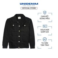 Áo Khoác Kaki Jean Màu Đen, Nâu Nam Nữ, Áo Khoác Jean Cotton Đen Dày Đứng Form Đẹp