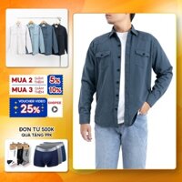Áo khoác kaki jean nam denim kiểu túi hộp dày dặn chính hãng Pigofashion SPMAKKJ03 (4 màu)
