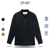 Áo khoác kaki jean nam denim kiểu túi hộp chính hãng PIGOFASHION SPMAKKJ05 (chọn màu) - Hàng mới về
