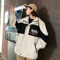 Áo khoác Kaki KK01, áo khoác sọc ngang PELOTB-01 nhiều màu, có mũ tiện lợi, thoải mái