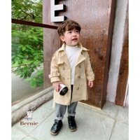 Áo khoác kaki măng to unisex cho bé trai bé gái, áo khoác măng to dáng dài cho bé