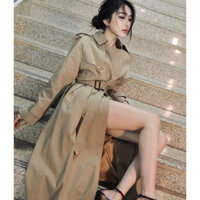 áo khoác kaki mịn cho nữ , sẵn hàng , áo khoác dáng dài cho nữ , áo khoác kaki dáng dài Hàn quốc sẵn loại 1 .