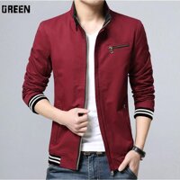 ÁO KHOÁC KAKI NAM 2 LỚP BO SỌC CAO CẤP AKK12-ĐỎ - ĐEN,SIZE XL