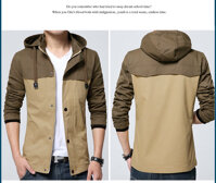 Áo khoác kaki nam 2 lớp có nón SITAKI thời trang cao cấp AKK15 - Đen - XXL