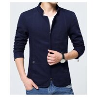 Áo Khoác Kaki Nam Giả Vest 2 Lớp cara BD16 - Xanh Đen hàng vnxk - Hàng nhập khẩu