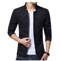 Áo Khoác Kaki Nam Giả Vest 2 Lớp MDHN BD21 - Xanh Đen