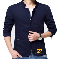 Áo Khoác Kaki Nam Hai Lớp Cổ Trụ Giả Vest Cao Cấp KK43 - ShopN6 Nhiều Màu - Xanh Đen - M