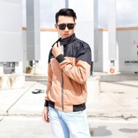 Áo Khoác Kaki Nam Màu Cam Đen