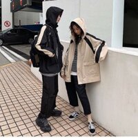 Áo khoác Kaki Nam Nữ Form rộng (size L và Xl)