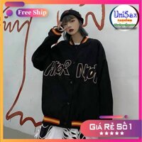 Áo Khoác Kaki Nam Nữ Unisex - Áo Jacket Bombers Vải Nhung Siêu Hot AKN03