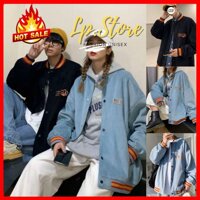 Áo Khoác Kaki Nam Nữ Unisex - Áo Jacket Bombers TGSKY 2 Màu Siêu Hot - LP.STORE - ĐEN