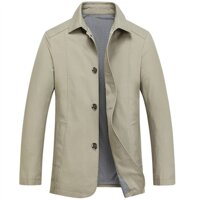 Áo khoác kaki nam trung niên cao cấp DNG - Ghi xám 2XL