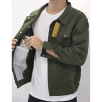 Áo Khoác kaki nam - Xanh Rêu - Nam - XL