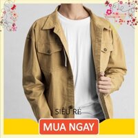 Áo khoác kaki namnhiều màu, áo khoác kaki nữ form rộng hàn quốc phù hợp với mọi lứa tuổi-AKB1 dodoshop99 dodoshop99