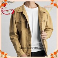 Áo khoác kaki namnhiều màu, áo khoác kaki nữ form rộng hàn quốc phù hợp với mọi lứa tuổi-AKB1 flystore01