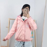 Áo khoác kaki nữ có lót dù - HỒNG,M