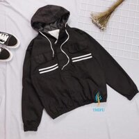 Áo khoác kaki nữ có lót dù - ĐEN,M