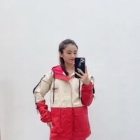 Áo khoác kaki nữ có mũ dây rút in chữ Inspire Before KK04