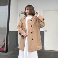 Áo Khoác Kaki Nữ Dáng Ngắn Màu Be JEM CLOSET Phong Cách Nữ Tính Thời Trang Hàn Quốc YUNY 1842