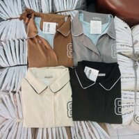 ÁO KHOÁC KAKI NỮ FORM RỘNG  - XANH PHỐI HỒNG