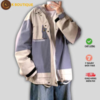 Áo khoác kaki túi hộp chống nắng nam nữ lót dù form rộng ullzzang bomber chất xịn dày dặn thoáng mát