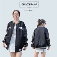 Áo khoác Kaki varsity Curs GINNY TK-011 nam nữ unisex | Form rộng | HotTrend | Thời trang xu hướng | GINNY.BRAND